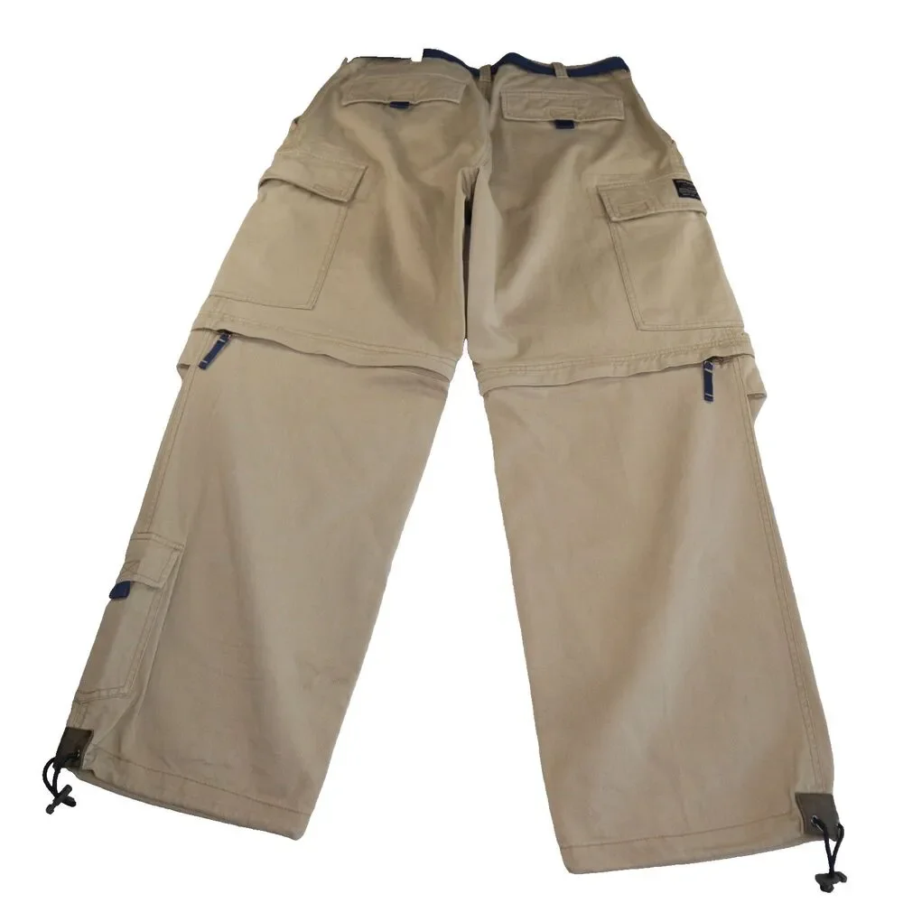 Abercrombie & Fitch Men's M Convertible Paratrooper Cargo Pants Y2K Baggy VTG - Picture 10 of 15